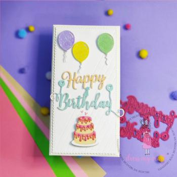 Dress My Craft - Stanzschablone "Happy Birthday" Dies