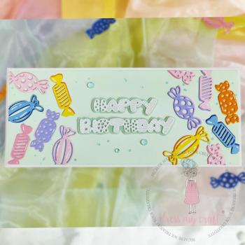 Dress My Craft - Stanzschablone "Cute Birthday" Dies