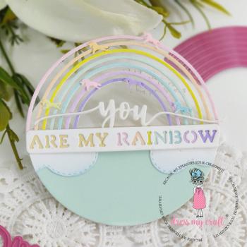 Dress My Craft - Stanzschablone "You Are My Rainbow" Dies