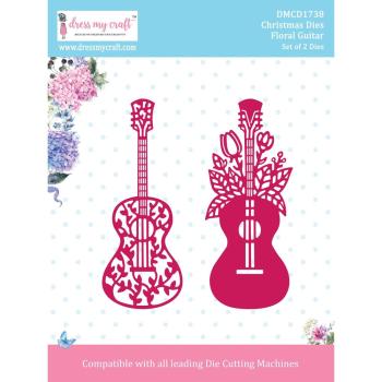 Dress My Craft - Stanzschablone "Floral Guitar" Dies