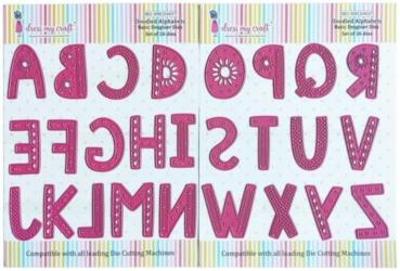 Dress My Craft - Stanzschablone "Doodled Alphabets" Dies