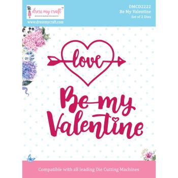 Dress My Craft - Stanzschablone "Be My Valentine" Dies