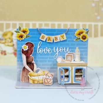 Dress My Craft - Stanzschablone "Card Sentiments" Dies