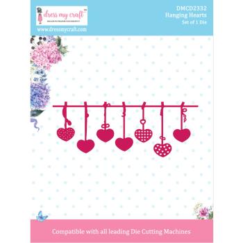 Dress My Craft - Stanzschablone "Hanging Hearts" Dies