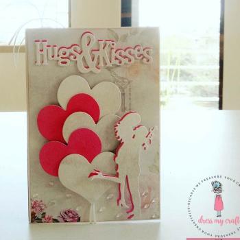 Dress My Craft - Stanzschablone "Hugs & Kisses" Dies