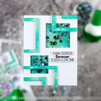 Picket Fence Studios - Stanzschablone "Connected Squares 1.5 Inch Shaker" Dies 4x6 Inch