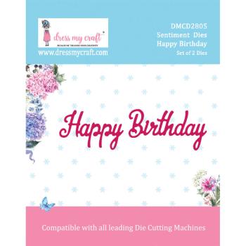 Dress My Craft - Stanzschablone "Happy Birthday" Dies