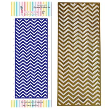 Dress My Craft - Stanzschablone "Chevron" Slimline Dies