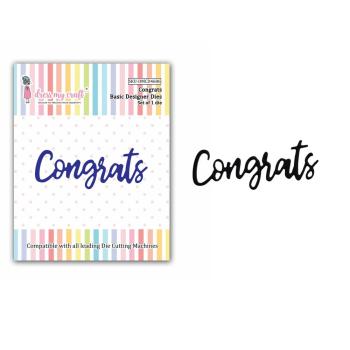 Dress My Craft - Stanzschablone "Congrats" Dies