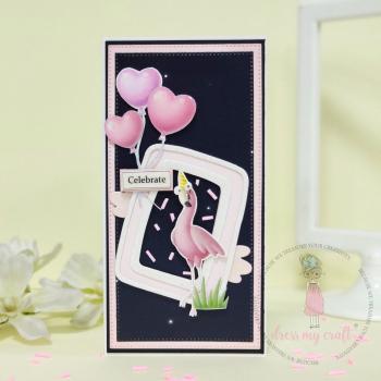 Dress My Craft - Stanzschablone "Cute Frame With 2 Clouds" Dies