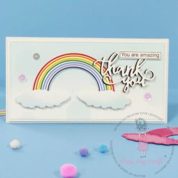 Dress My Craft - Stanzschablone "Rainbow With Clouds" Dies