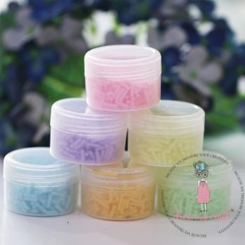 Dress My Craft - Pailetten - Streuteile "Pastel" Sprinkle Mix 6x8g