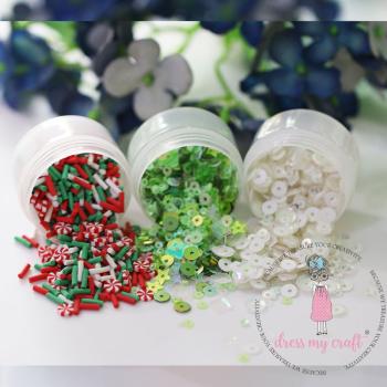 Dress My Craft - Streuteile "Christmas" Shaker Slices 6x8g