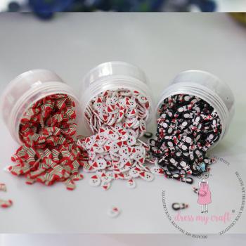 Dress My Craft - Streuteile "Christmas" Shaker Slices 6x8g