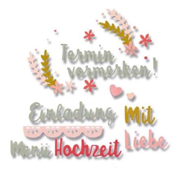 Sizzix - Stanzschablone "Hochzeit" Thinlits Craft Dies