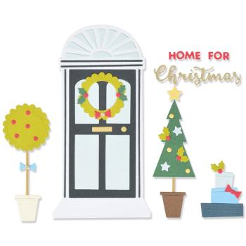 Sizzix - Stanzschablone "Home for Christmas" Thinlits Craft Dies