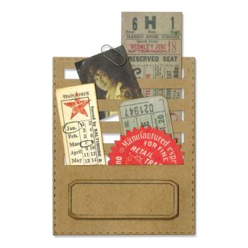 Sizzix - Stanzschablone "Stitched Slots" Thinlits Craft Dies by Tim Holtz