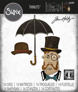 Sizzix - Stanzschablone "The Gent" Thinlits Craft Dies by Tim Holtz