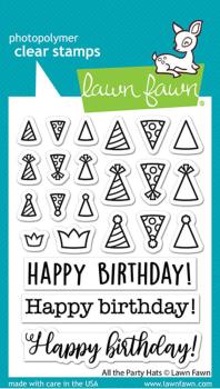 Lawn Fawn - Stempelset "All The Party Hats" Clear Stamps