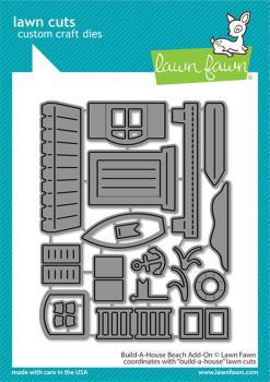 Lawn Fawn - Stanzschablone "Build-A-House Beach" Add-on Die