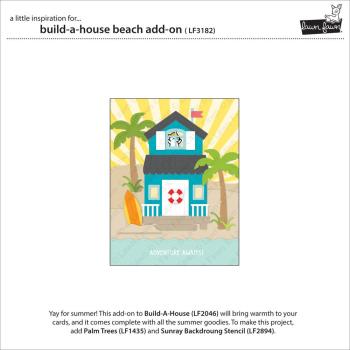 Lawn Fawn - Stanzschablone "Build-A-House Beach" Add-on Die