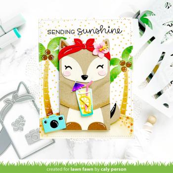 Lawn Fawn - Stanzschablone "Woodland Critter Huggers Summer" Add-on Die