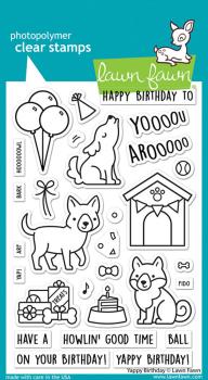 Lawn Fawn - Stempelset "Yappy Birthday" Clear Stamps