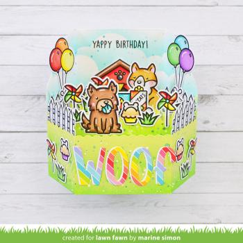 Lawn Fawn - Stempelset "Yappy Birthday" Clear Stamps