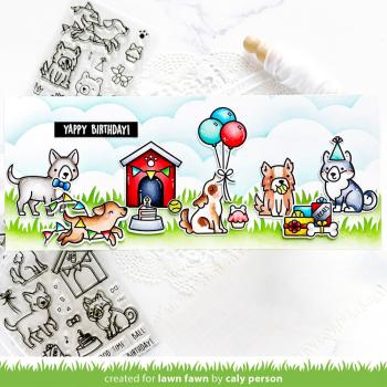 Lawn Fawn - Stempelset "Yappy Birthday" Clear Stamps