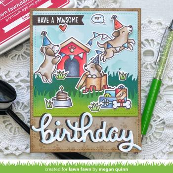 Lawn Fawn - Stempelset "Yappy Birthday" Clear Stamps