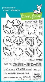 Lawn Fawn - Stempelset "How You Bean? Seashell" Clear Stamp Add-On