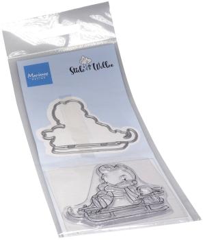 Marianne Design - Stempel & Stanzschbalone "Bear & Rabbit" Clear Stamps & Dies