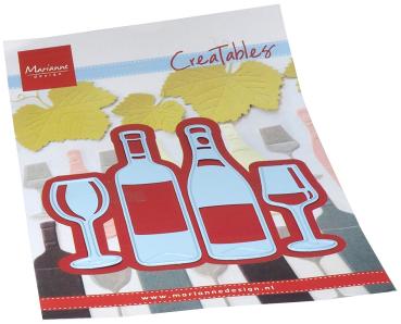 Marianne Design - Präge- und Stanzschablone "Wine Tasting" Creatables Dies