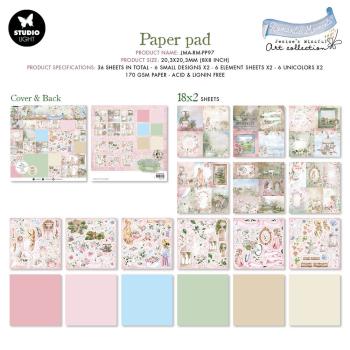 Studio Light - Designpapier "Small Designs & Elements" Paper Pack 8x8 Inch - 36 Bogen