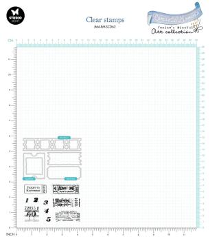 Studio Light - Stempel & Stanzschablone "Ticket to Happiness" Stamp & Dies