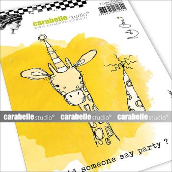 Carabelle Studio - Gummistempelset "Party Giraffe" Cling Stamp