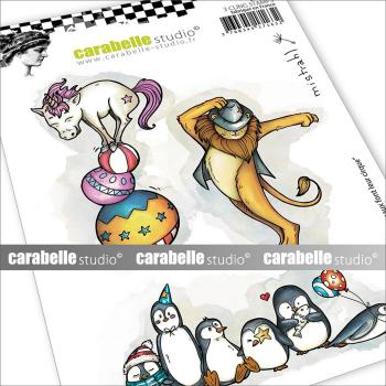 Carabelle Studio - Gummistempelset "Les Animaux Font Leur Cirque" Cling Stamp