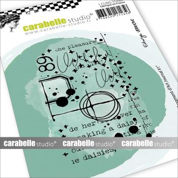 Carabelle Studio - Gummistempel "Fragment D'Art Journal #1" Cling Stamp