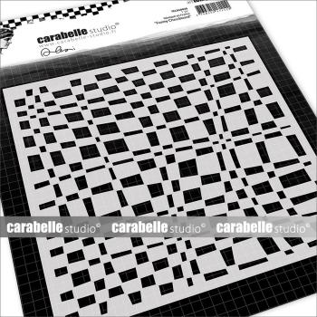 Carabelle Studio - Schablone 15,2x15,2 cm "Funny Chessboard" Stencil