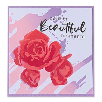 Sizzix - Schablone "Watercolor Roses" Layered Stencil Design by Olivia Rose