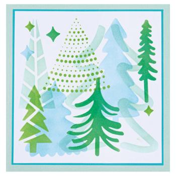 Sizzix - Schablone "Doddle Trees" Layered Stencil Design by Olivia Rose