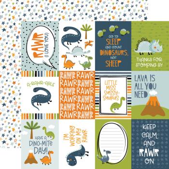 Echo Park - Designpapier "Dino-Mite" Collection Kit 12x12 Inch - 12 Bogen