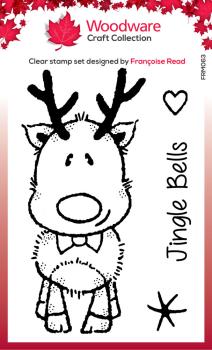 Woodware - Stempelset "Mini Rudolph" Clear Stamps 