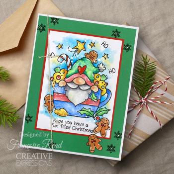 Woodware - Stempelset "Gnome Christmas Cup" Clear Stamps 