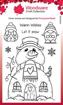 Woodware - Stempelset "Snow Gnomes" Clear Stamps 