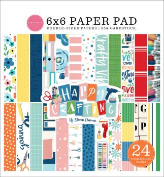 Carta Bella - Designpapier "Happy Crafting" Paper Pad 6x6 Inch - 24 Bogen