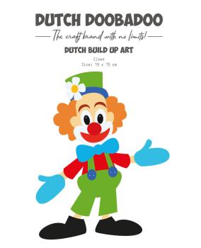 Dutch Doobadoo - Schablone 19x15 cm "Clown" Stencil - Dutch Card Art Build Up 