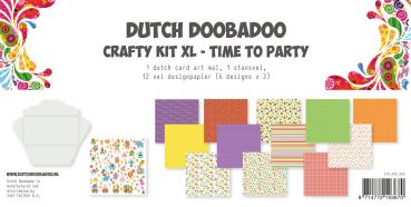 Dutch Doobadoo - Papier Kit "Time to Party" Crafty Kit - 12 Bogen