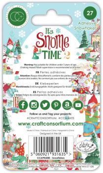 Craft Consortium "It's Snome Time 2" Adhesive Snowflakes