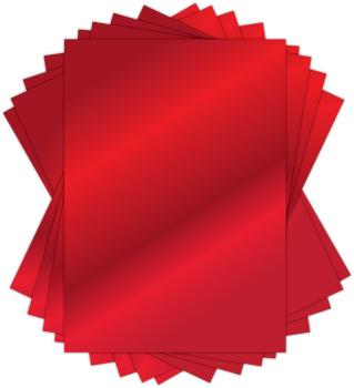 Craft Consortium - Spiegelkarton A4 "Red" Mirror Card - 10 Bogen